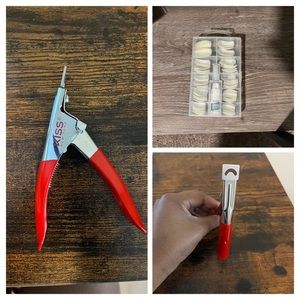 KISS Nail tips and nail tip clipper